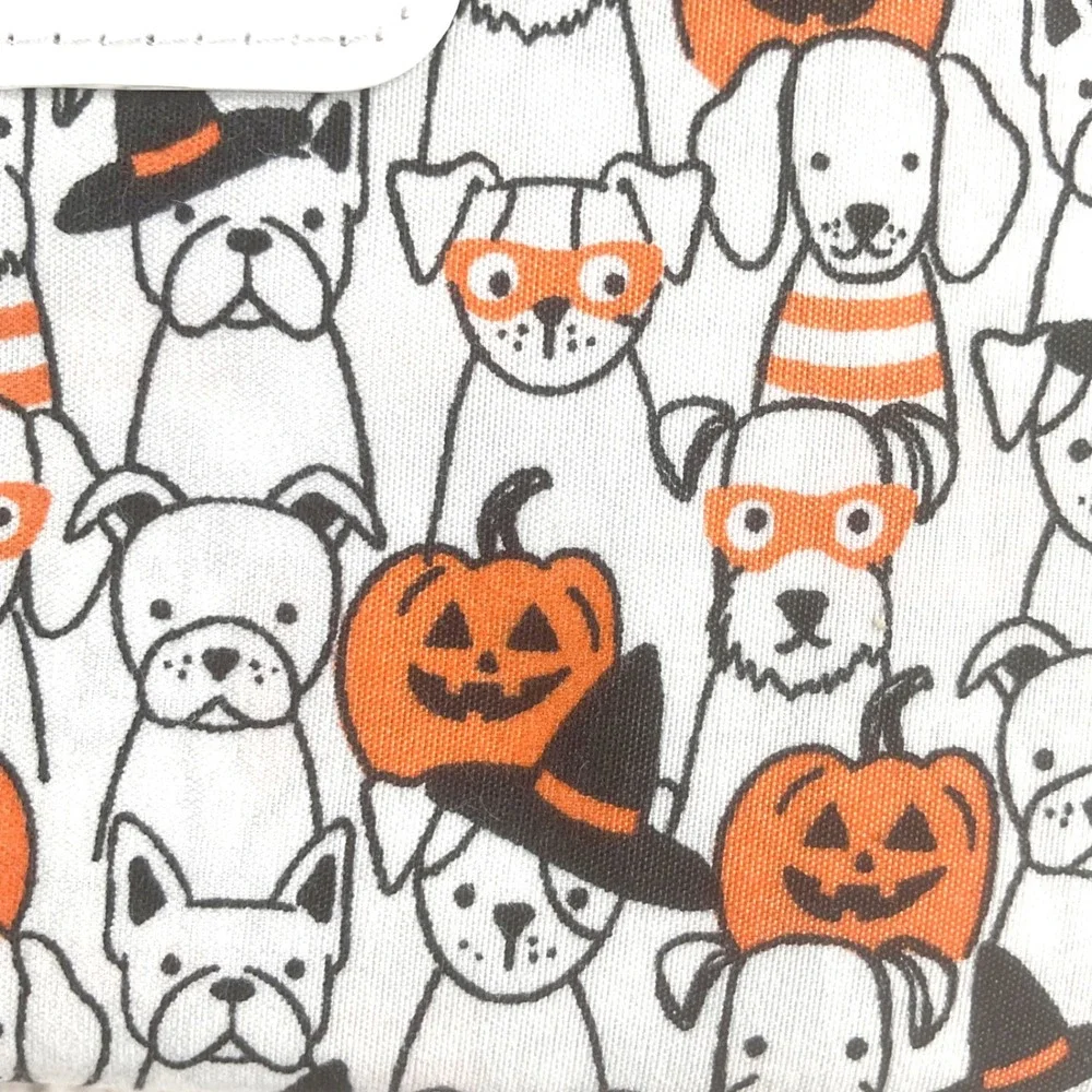 Deborah Connolly Designs Halloween Dog Pumpkin Queen Sheet Set 4pc Microfiber